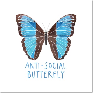 Anti-Social Butterfly Posters and Art